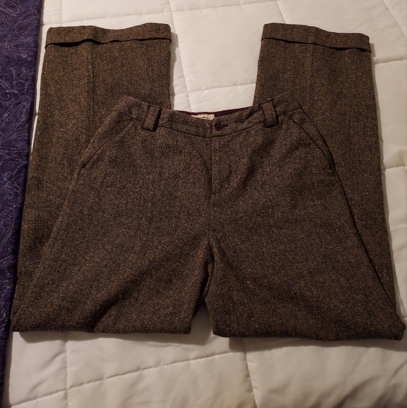 EUC Eddie Bauer lined wool cuffed trouser pants, size 2 - Picture 2 of 14